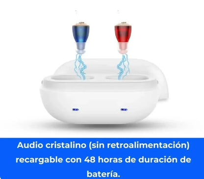 Micro CIC Audífonos recargables (Pareja)